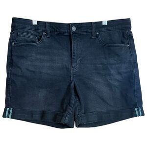 Lularoe boyfriend denim black shorts 32 or 14
